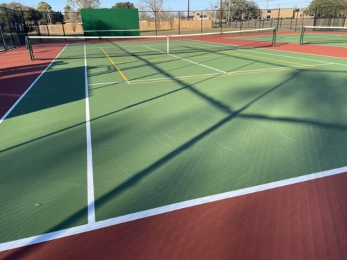 2026 Tennis Court with Practice Board